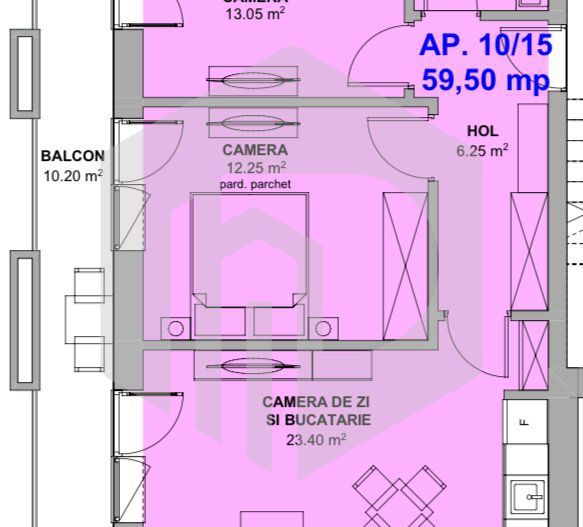 3 Camere | Etaj 1 | 2 Dormitoare | Doamna stanca | Dezvoltator - Poză 1