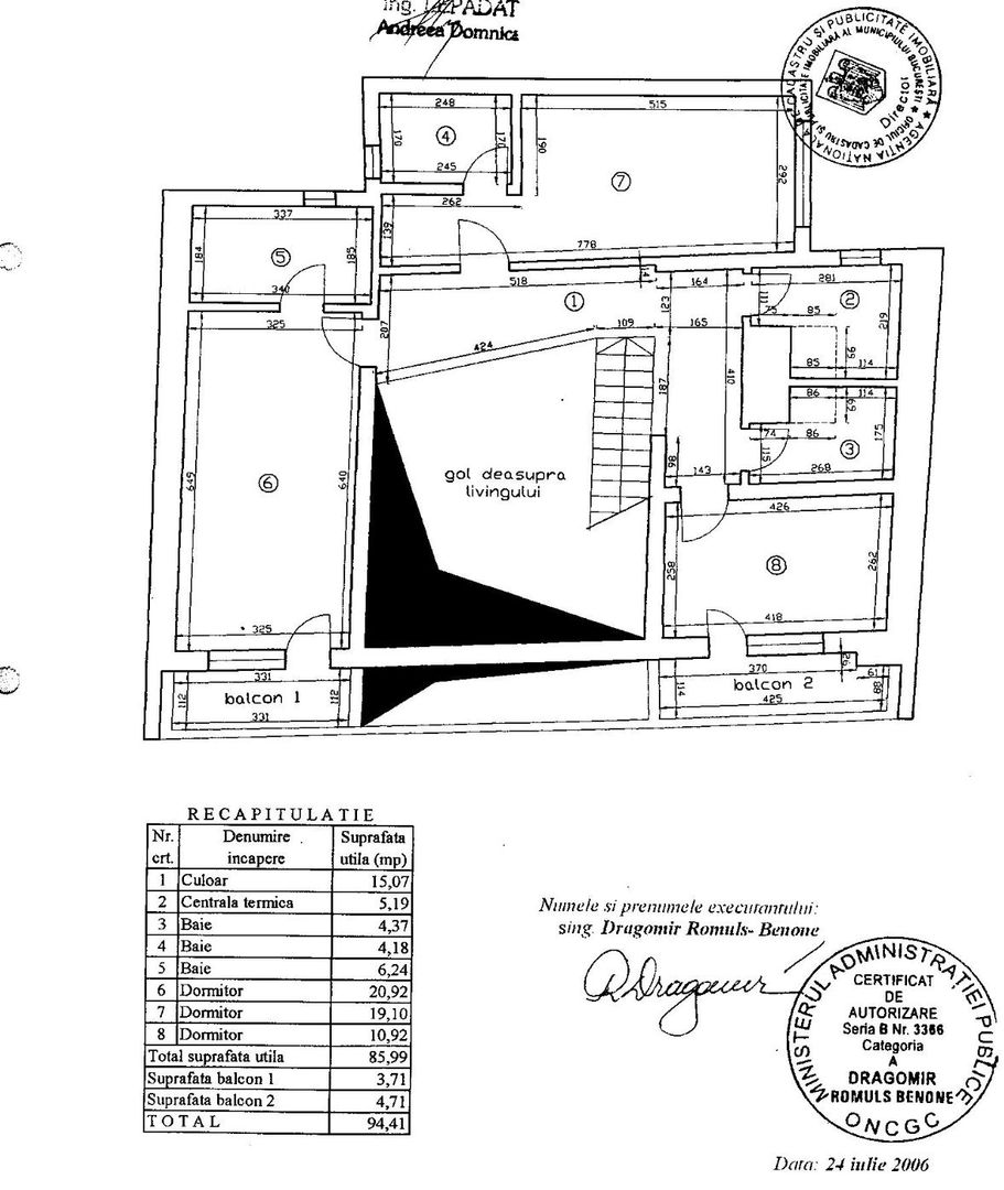 OPORTUNITATE | IMOBIL 3 APARTAMENT | 6 LOCURI DE PARCARE - Schiță 16