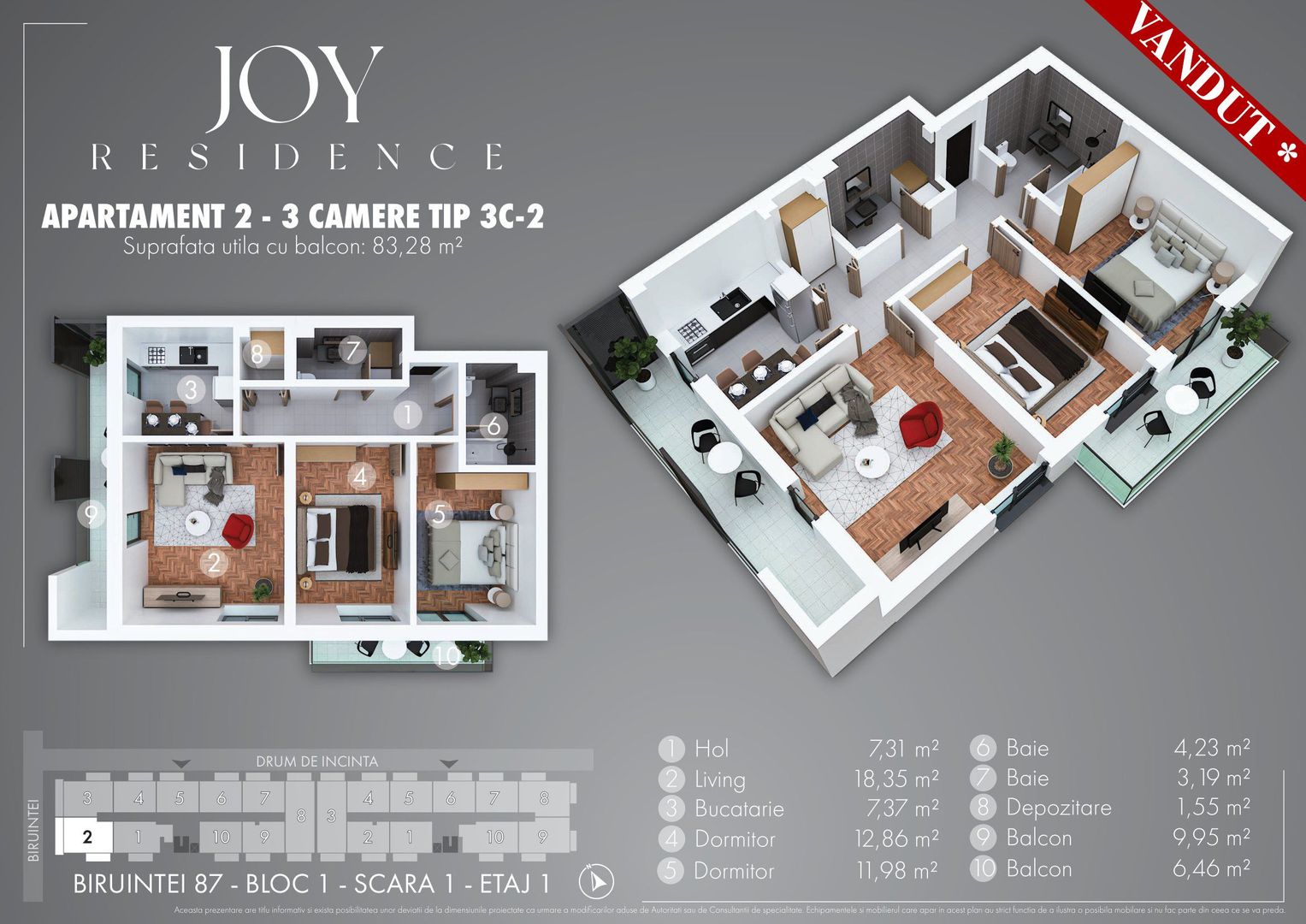 Apartament decomandat, finisaje premium, 84mp, 5 min metrou Berceni - Poză 6