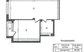 2 Apartamente Alaturate | Calea Victoriei 112 | Radisson | - Schiță 13