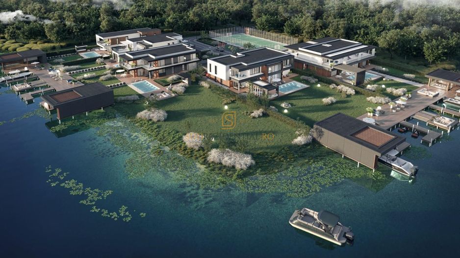 Vila exclusivista cu piscina si ponton pe malul Lacului Snagov - Poză 8