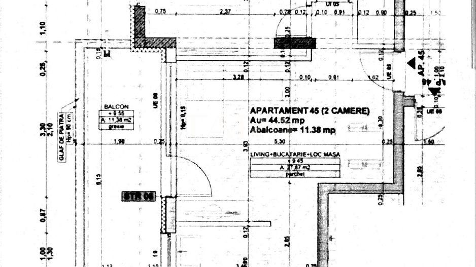 Apartament 3 camere, semifinisat, zona Cetatii, Parcul Poligon. - Poză 1