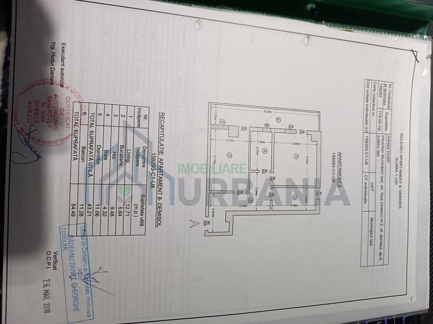 Apartament 2 camere, Lidl Bucium, complet mobilat și utilat - Poză 3