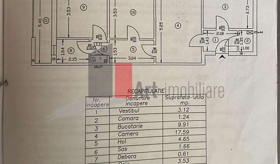 Vânzare apartament 3 camere Brâncoveanu - Poză 2