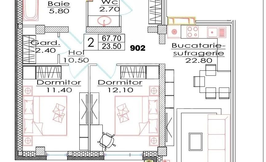 Vânzare, apartament, 2 camere, str. Ialoveni, Telecentru - Poză 3