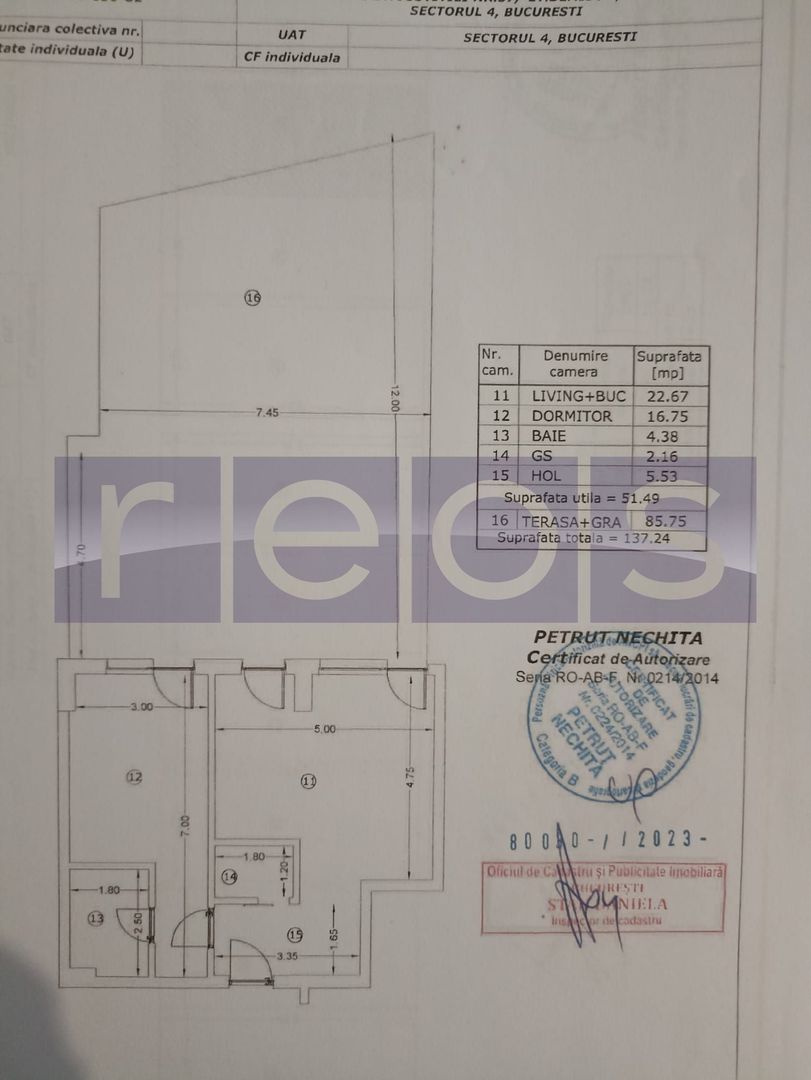 VANZARE 2 CAMERE 2 BAI 52MP TERASA/GRADINA 87MP PARCARE INCLUS UNIRII - Poză 16