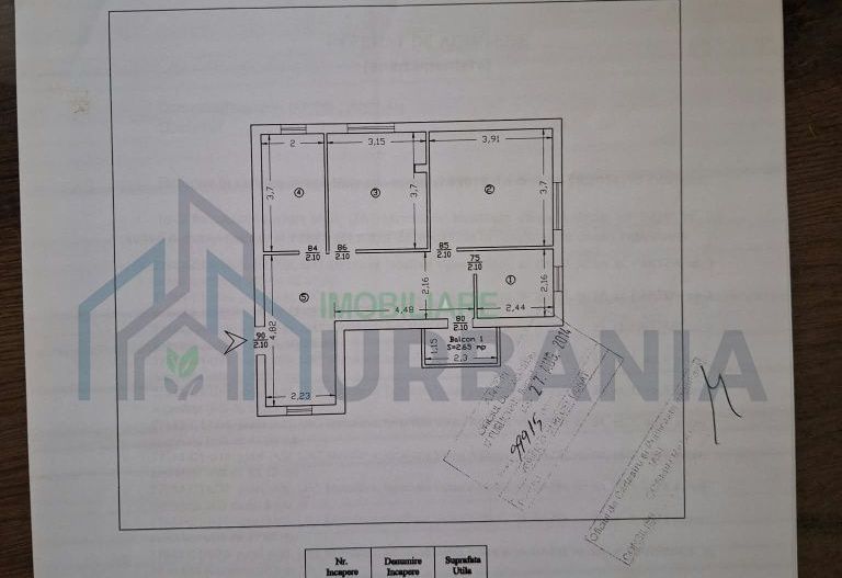 Apartament 2 camere decomandat, hol generos 20 mp, Cug, Iași - 62 mp, etaj 1, parcare - Poză 1