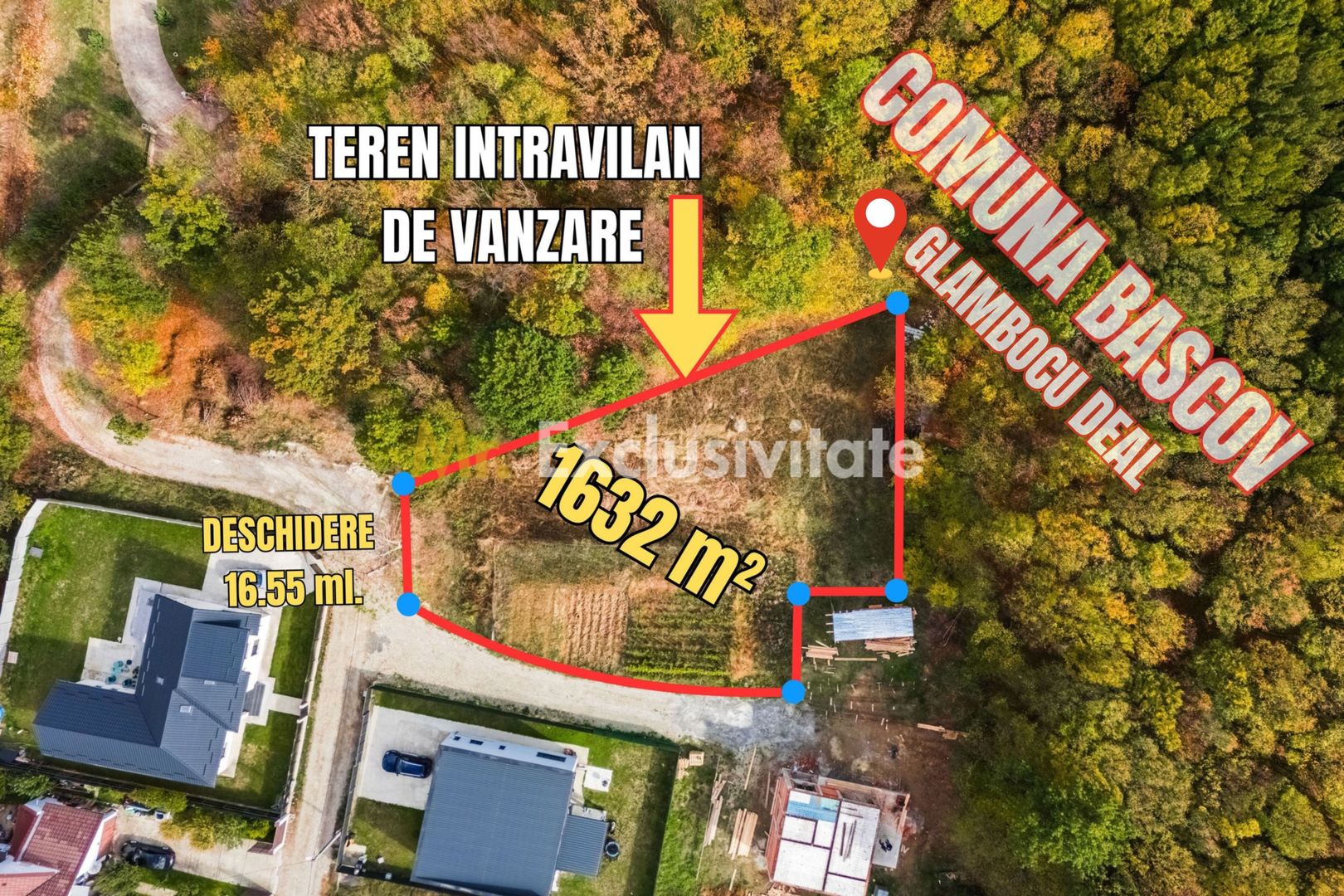 Teren Bascov-Glamboc 400 mp, langa padure,toate utilitatile - Poză 2