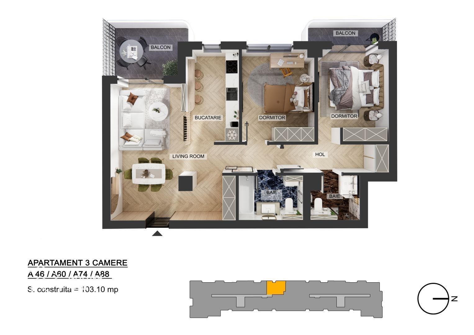 Apartamente 3 camere, Pipera, comision 0 % - Poză 24