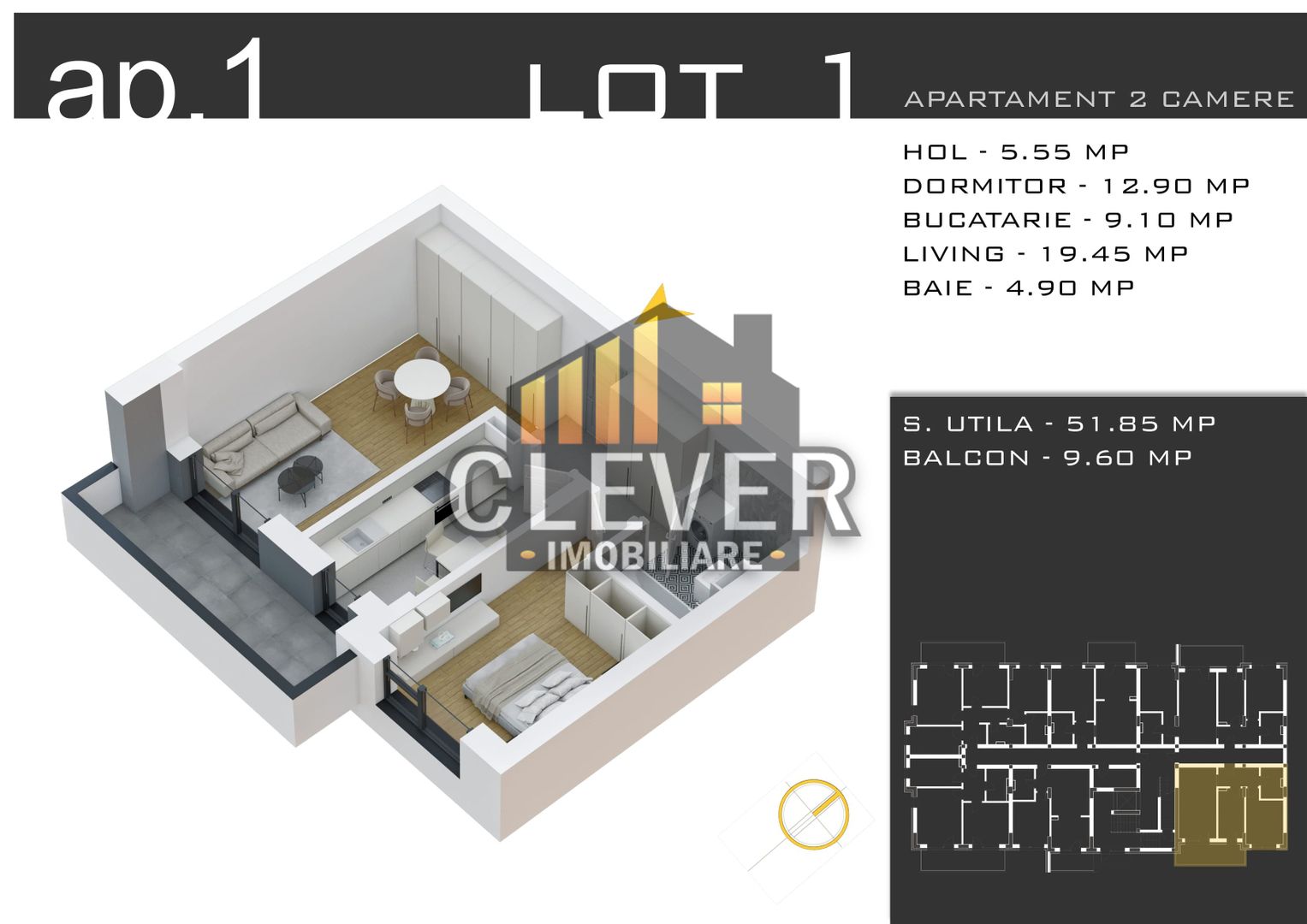 Apartament 2 camere decomandat, comision 0, zona Pallady - Poză 2