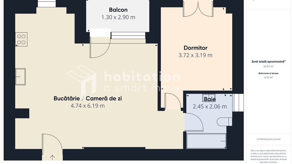 Tur virtual - apartament 2 camere, în zona Central - Circumvalațiunii - Poză 20