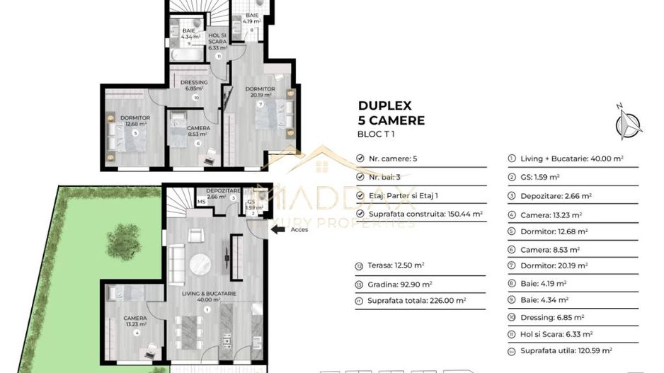 Duplex 5 camere***gradina 93 mp***Lake view//Dna Ghica//Colentina - Poză 24