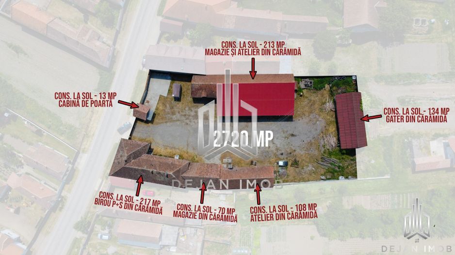 Teren 2.720 MP | Spațiu de birouri | Aita Mare - Poză 1