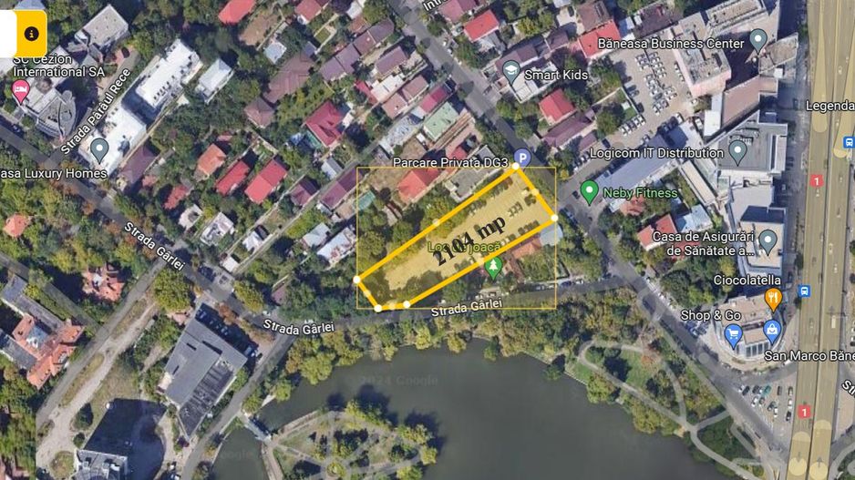 Teren 2104 mp | Herastrau | Lacul Baneasa  | Super Pozitie | - Poză 1