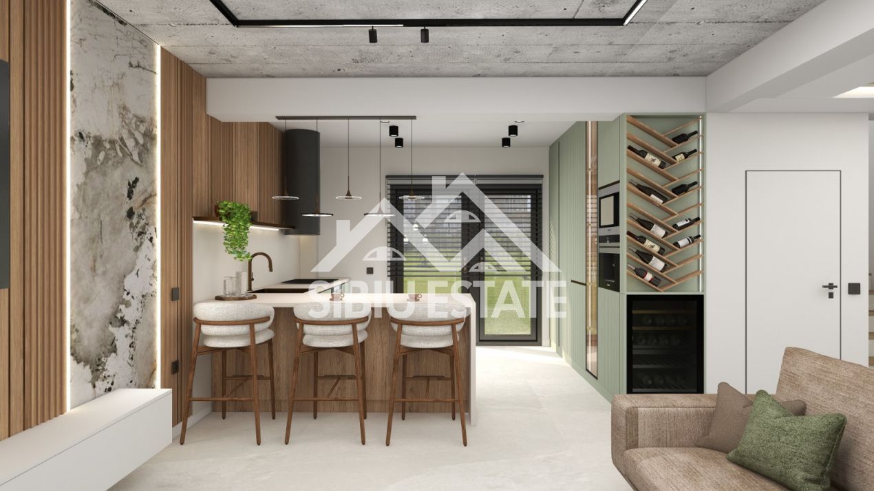 Casa 4 camere, 3 bai, garaj si curte larga, Sibiu Selimbar - Poză 15