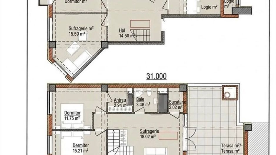 Vânzare penthouse 125 mp, amplasat pe str. Ceucari, Poșta Veche - Poză 20