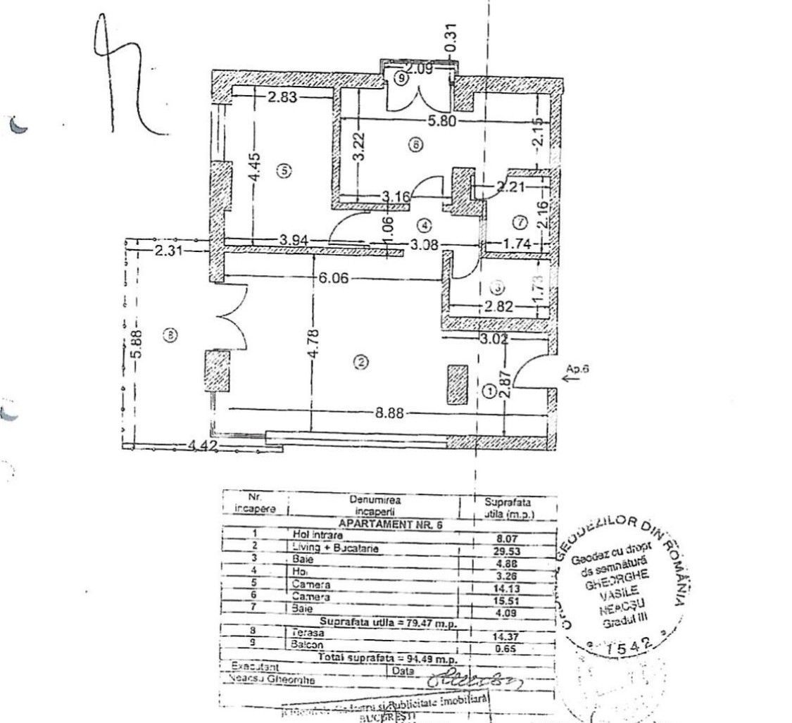 Comision 0% | 3 camere Domenii | Bloc Boutique - Schiță 12