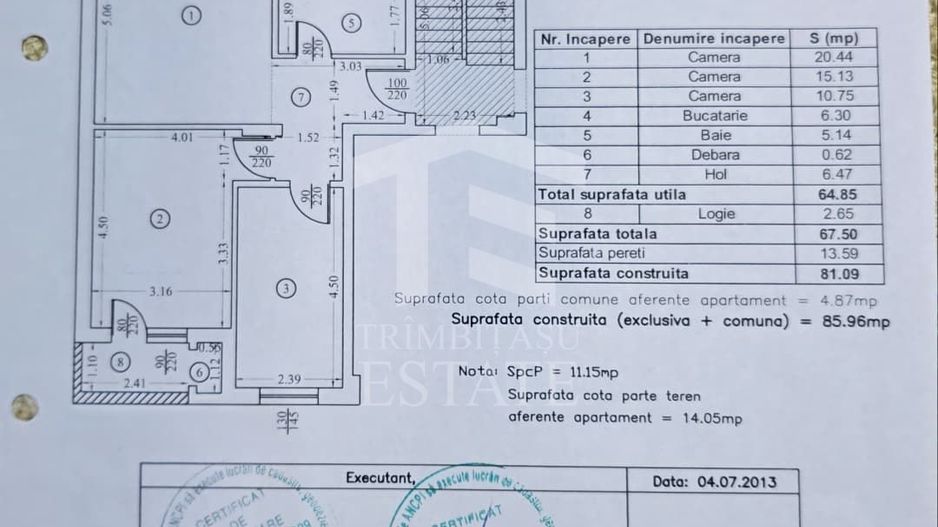 Apartament 3 camere modern, Avangarde, Prelungirea Ghencea, S6 - Schiță 16