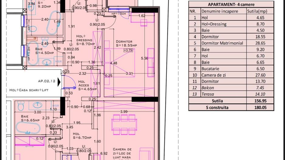 Apartament spatios 4 camere  I Aviatiei - Poză 2
