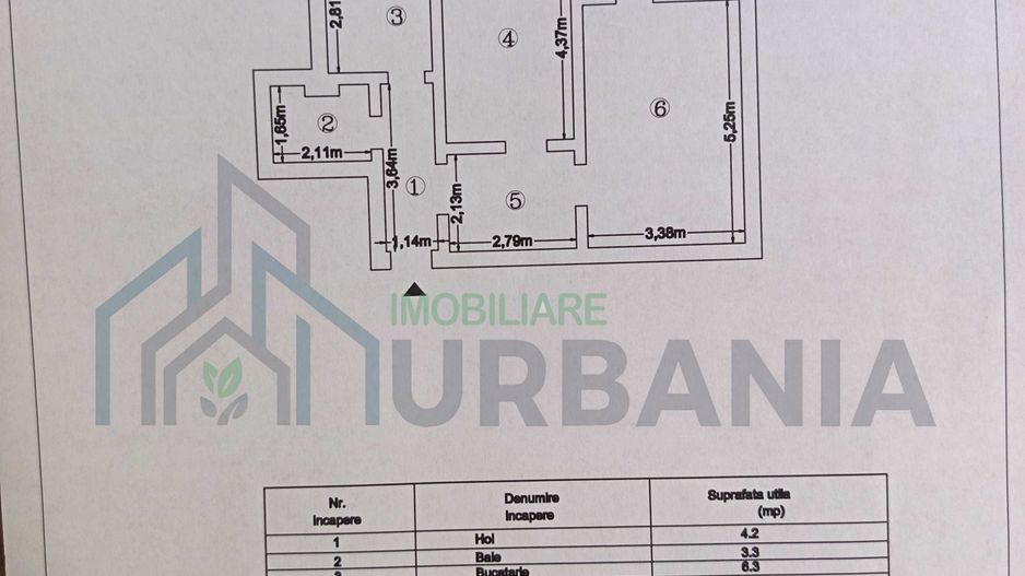 Apartament 2 camere decomandate, etaj 6/7, zona Podu Ros, Iasi - Poză 2