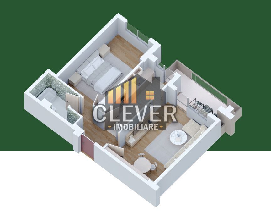 Apartament 2 camere Pallady, dormitor 15 mp - comision 0% - Schiță 16