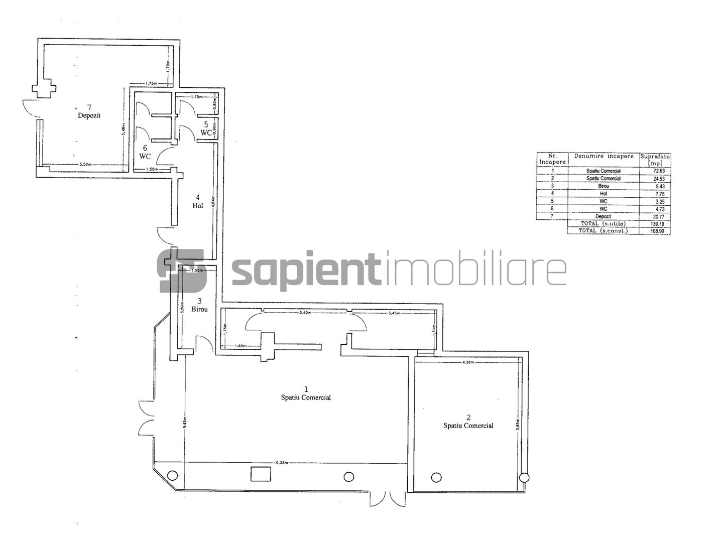 Sapient | Spațiu comercial – Centru Civic, Oradea - Schiță 6
