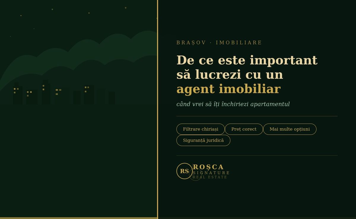 De ce este important să lucrezi cu un agent imobiliar atunci când vrei să îți închiriezi apartamentul