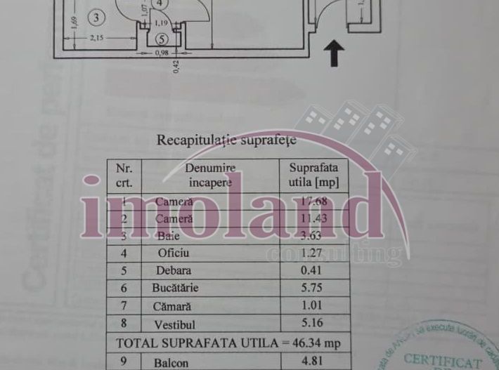 Apartament 2 camere - Mihalache - Schiță 10