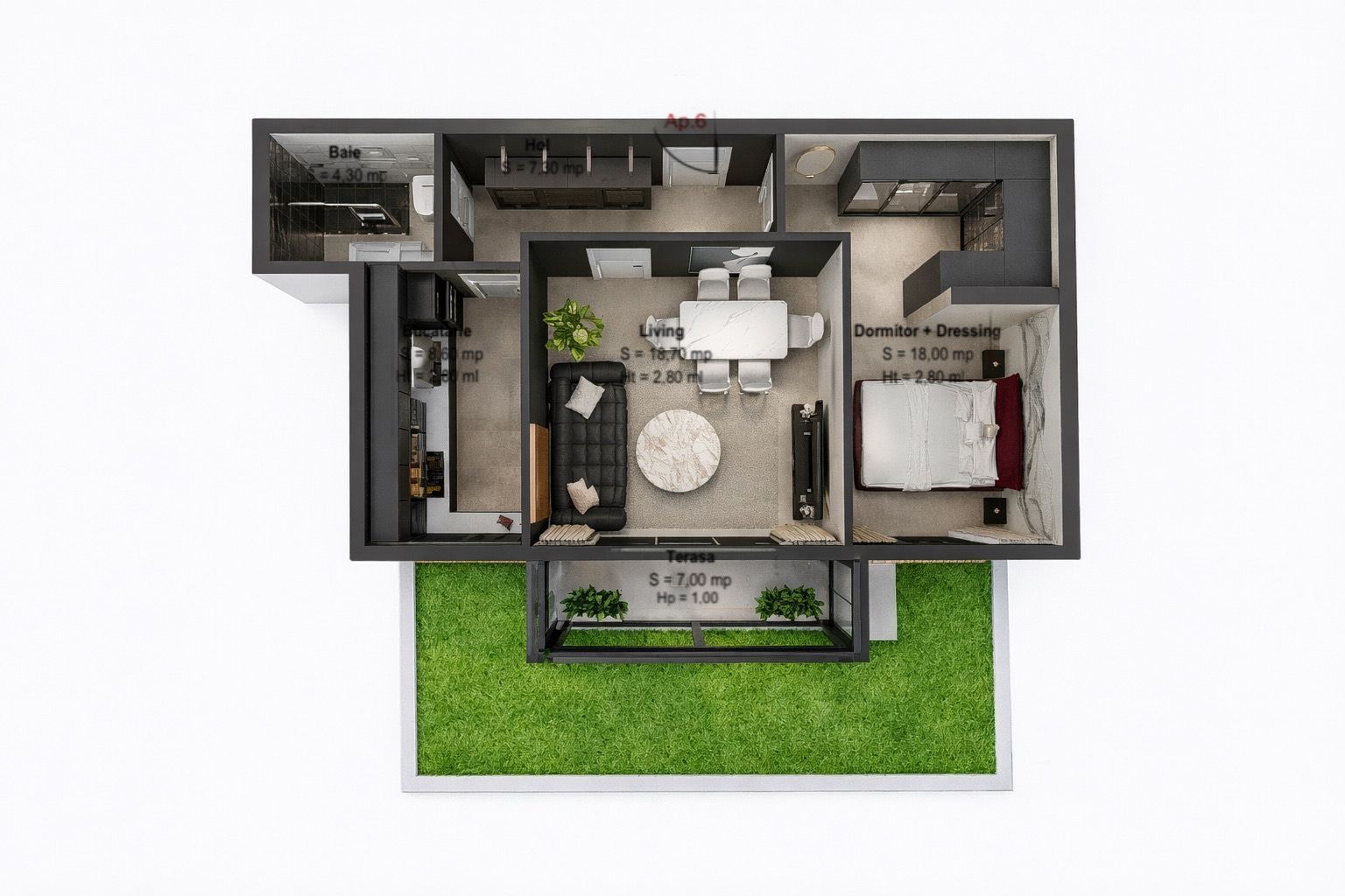 AP. 2CAM DECOMANDAT+GRADINA IN COMPLEX PREMIUM DE 3 BLOCURI P+3! - Poză 1