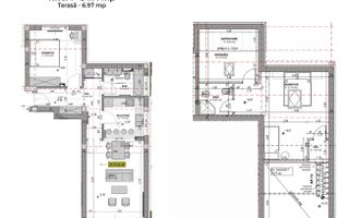 Penthouse 3 camere -finisat la alb (YND-23C-Mi-ap.12) - Poză 2