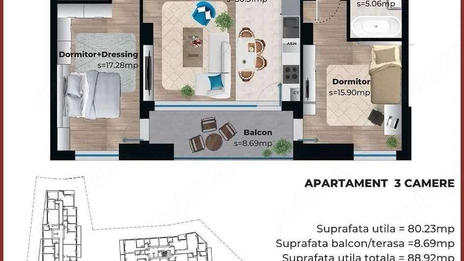Apartament 3 camere zona Parcul Carol - Poză 10