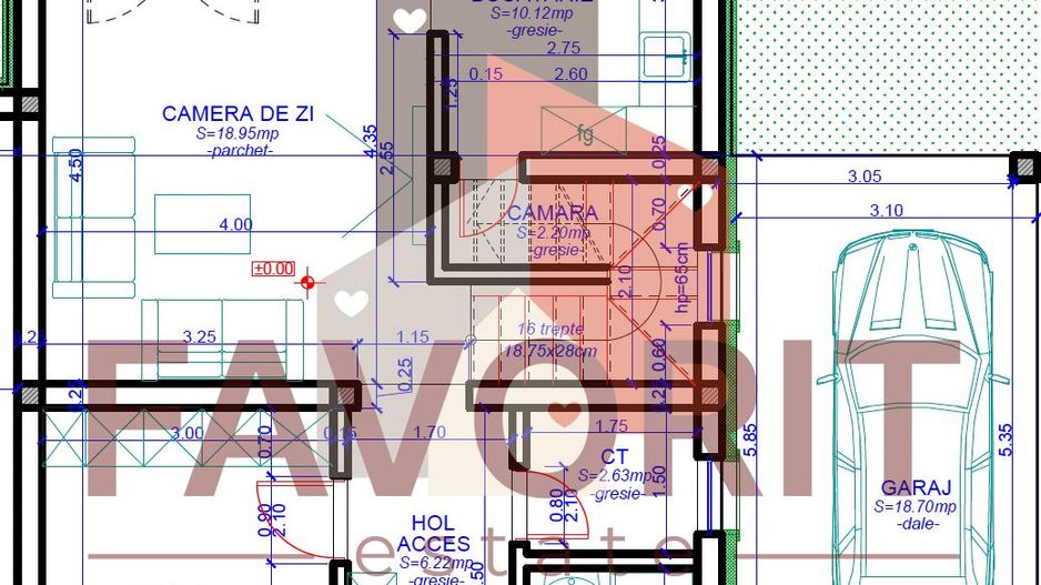 COMISION 0%. Duplex despartit prin garaj finisat la cheie in Dumbravita - Schiță 2