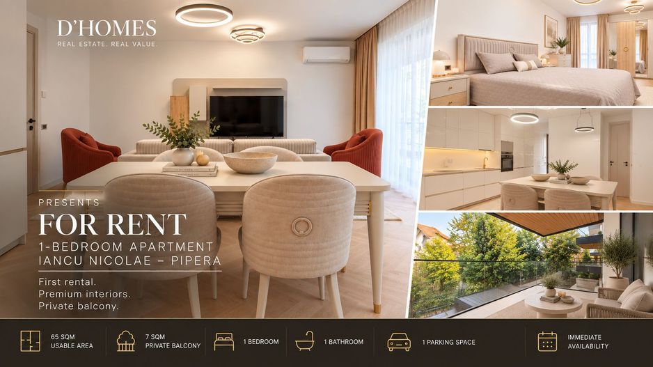 Chirie I Apartament Premium 2 Camere | ARQA Village | Iancu Nicolae - Poză 1