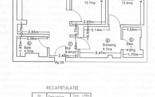 3 camere MTM Pipera Lake | Loc de parcare inclus in pret - Schiță 13