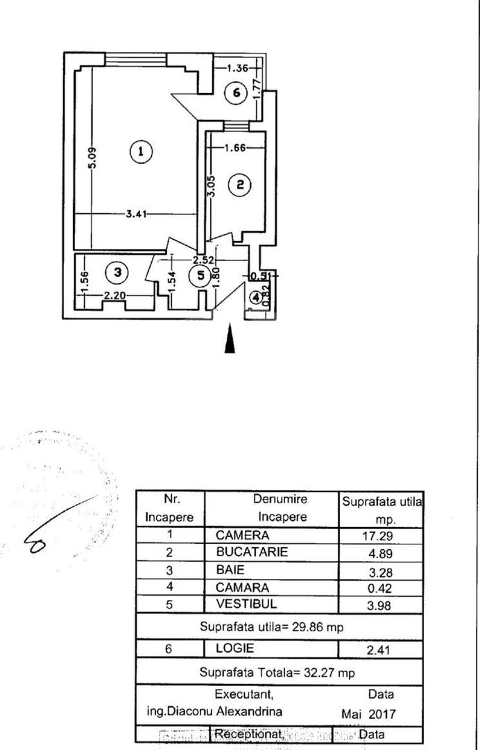 Pantelimon | Ritmului | Obor | Garsoniera in bloc mixt, comision 0% - Schiță 14