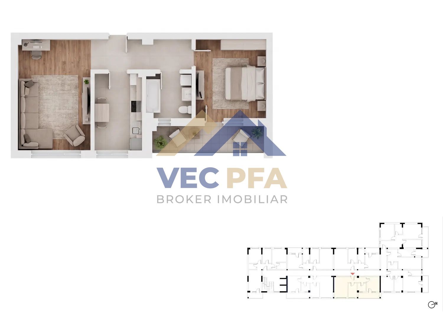 DISCOUNT 3-5% Apartamente 2 Camere Decomandate | Comision 0% - Poză 13