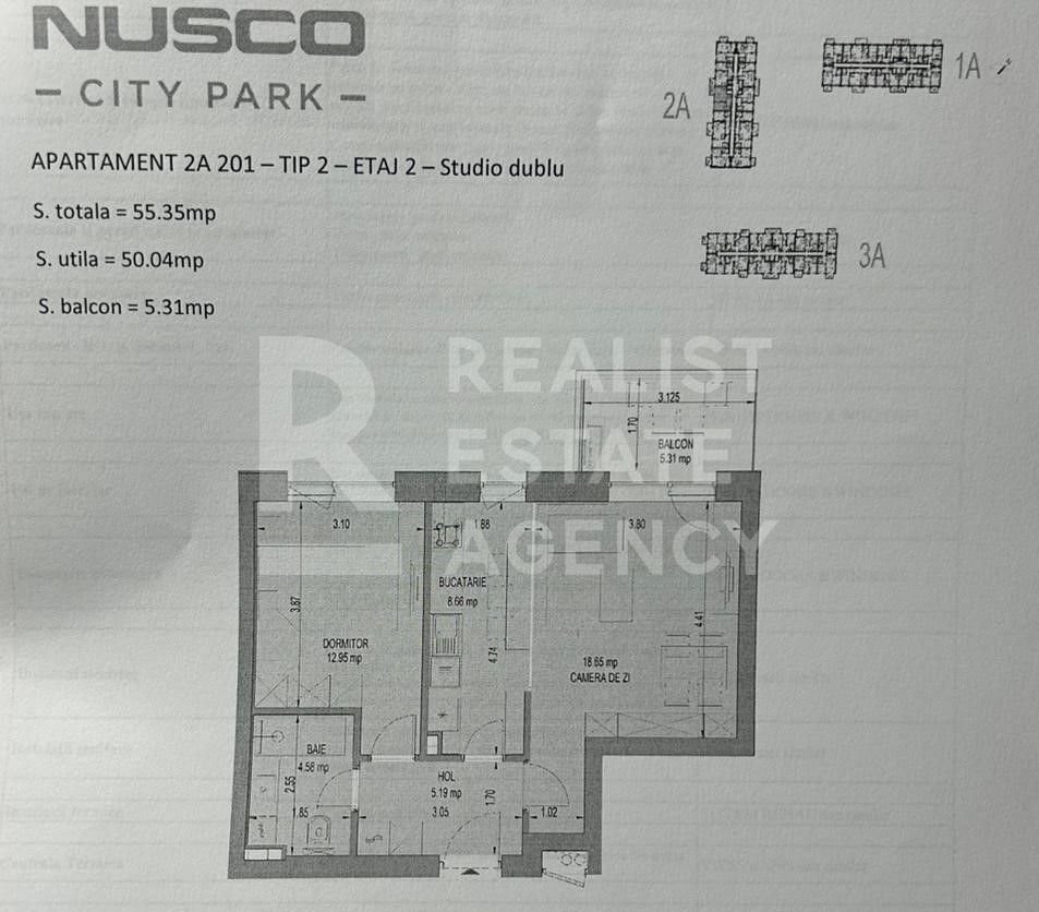 Vanzare, apartament, 2 camere, Nusco, București - Schiță 9