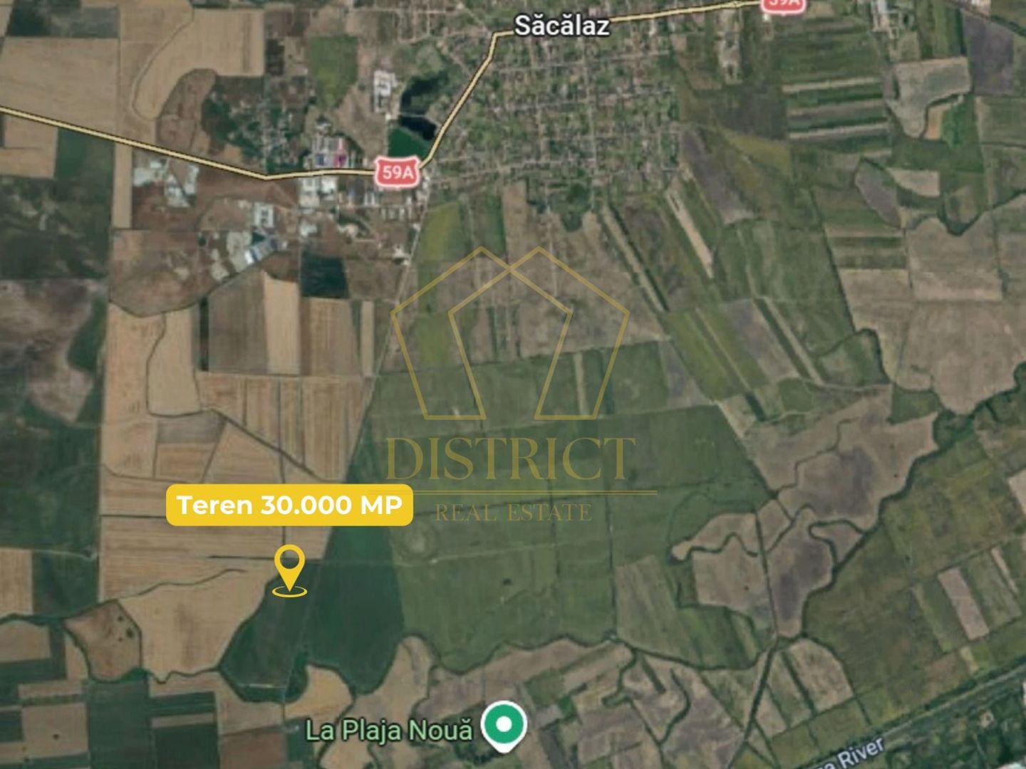 COM 0% Teren extravilan industrial la drumul judetean | Sacalaz - Poză 3