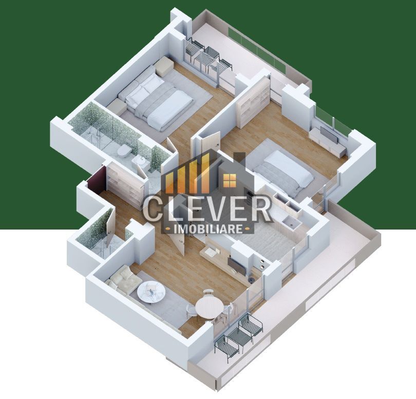 Apartament nou 3 camere Pallady, compartimentare ideală - Poză 2