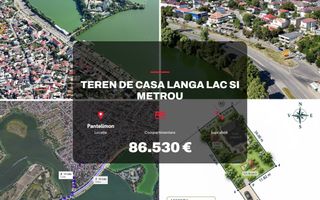 Teren de casa langa lac si metrou - Poză 1
