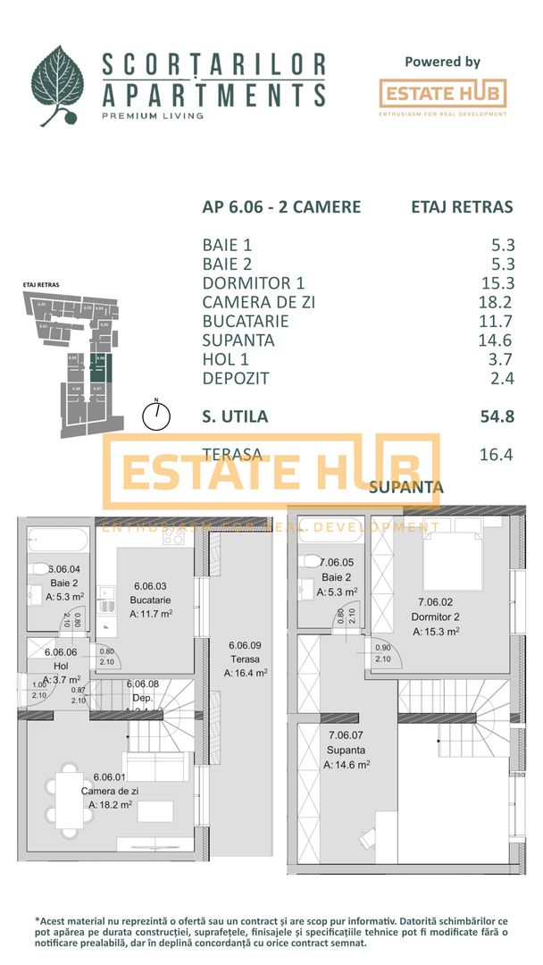 Apartament nou 2 camere cu supanta | Comision 0% | langa The Nest - Poză 2