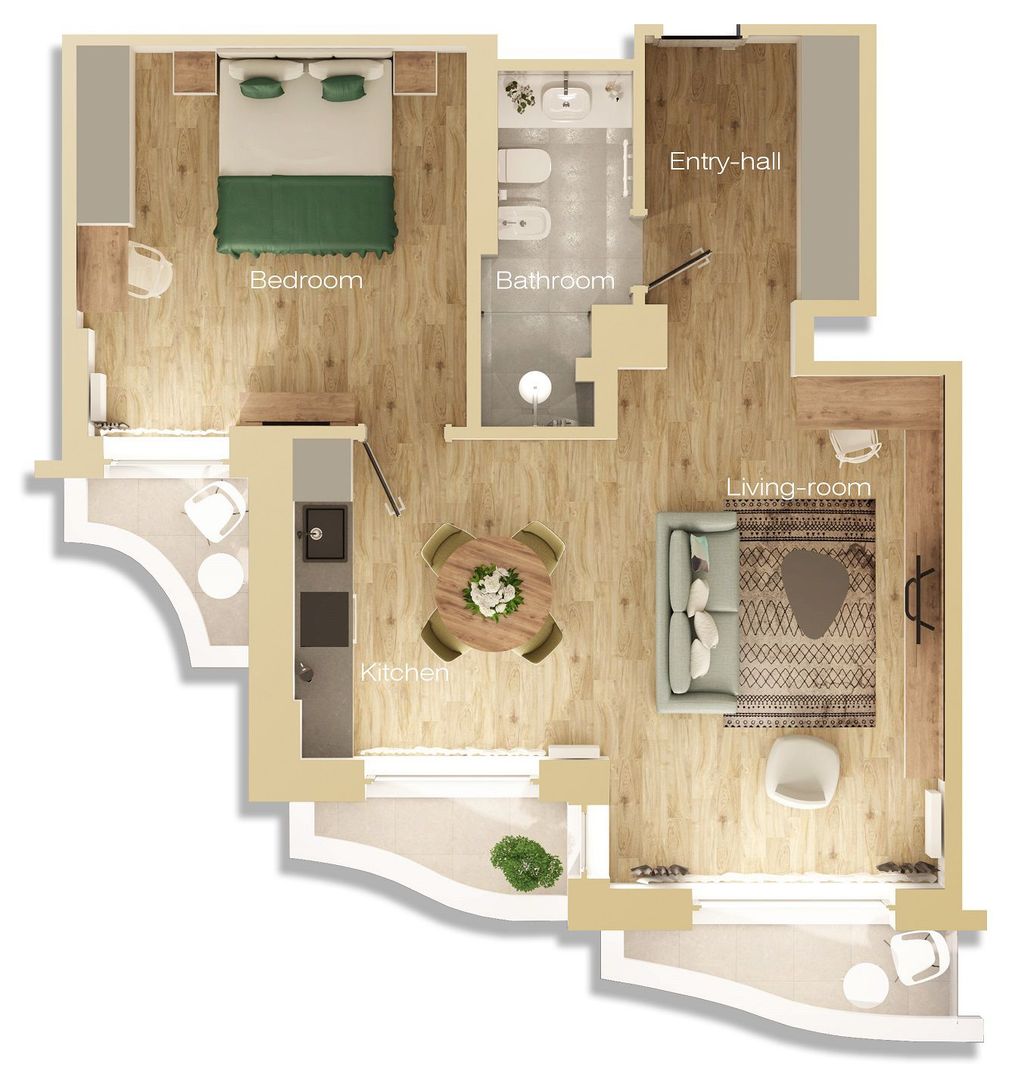 Aparthotel building Unirii B+GF+E+11 floors with 51 apartments, restaurant and SPA - Poză 53