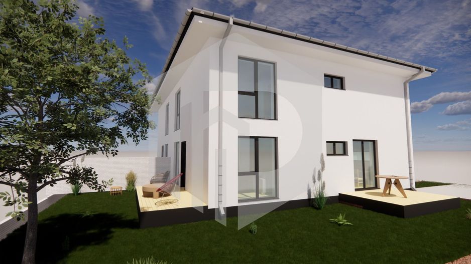 Casa tip Duplex in Selimbar-Calitate garantata-250 mp teren- 120 mpu - Poză 1
