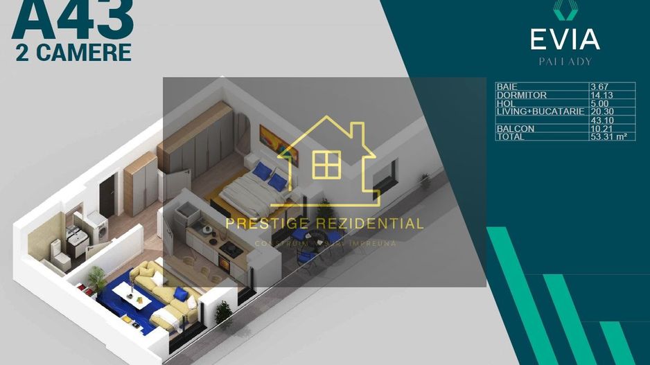 Apart 2 cam-Finalizat, Direct Dez, Comision 0, 10 min Metrou - Poză 1