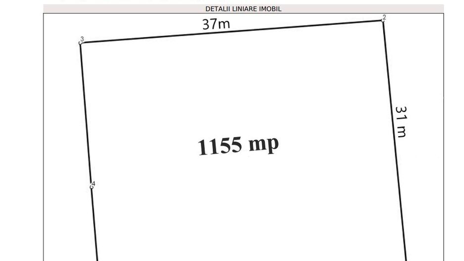 Teren Aviatiei | Caramfil | Super Pozitie | 1155 mp | Metrou la 550m | - Schiță 4