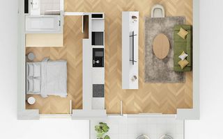 apartament 2 camera lakefield A4.2 - Schiță 1