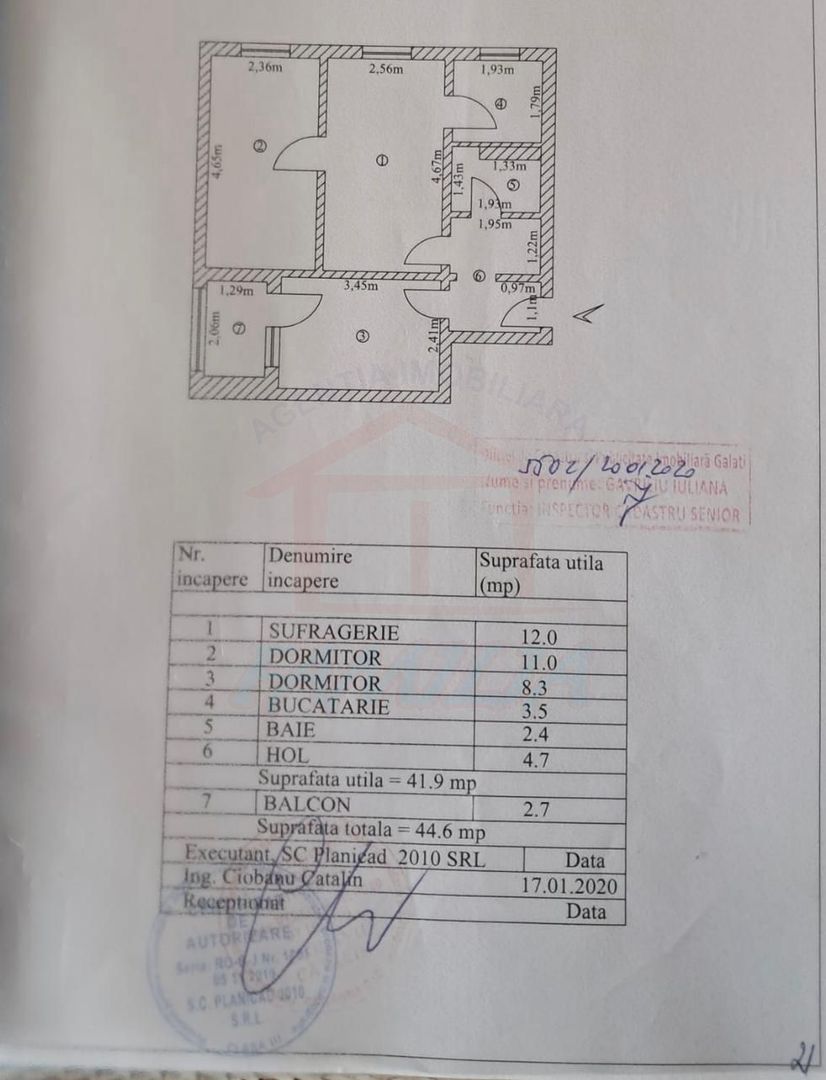 APARTAMENT CU 2 CAMERE DE VÂNZARE | MICRO 40 | ETAJ 4| PRET 41.900 EUR - Poză 22