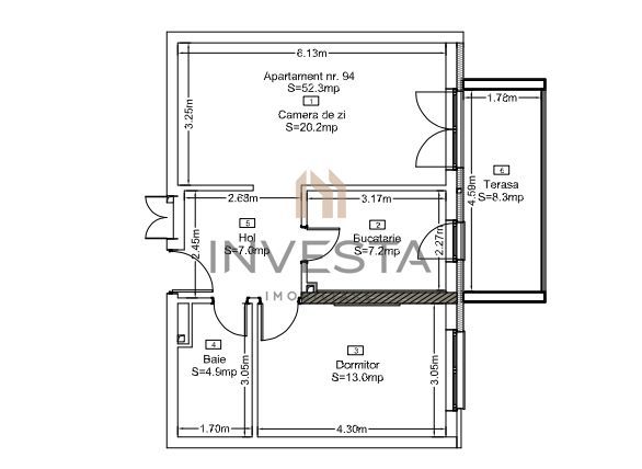 Apartament cu vedere la lac! Parcare subterana inclusa in pret! - Schiță 7
