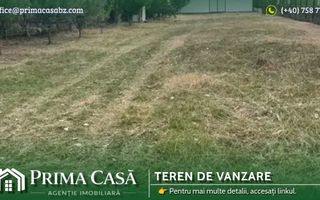 Teren intravilan in Vernesti/BZ ~ S=1850mp cu 17m deschidere la DN10 ~ - Poză 1