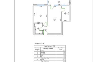 Apartament 2 camere – Prima închiriere | Confort Urban | Parcare - Schiță 8